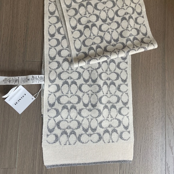 Coach Silver Scarf - Picture 1 of 2
